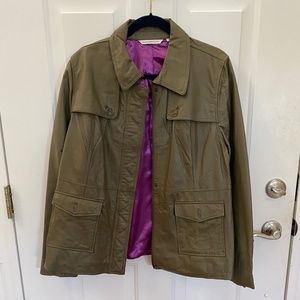 Isaac Mizrahi Leather Jacket